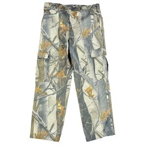 Vintage Mens True Timber XD Camo Pants Trees Hunting Made in USA Utility Medium